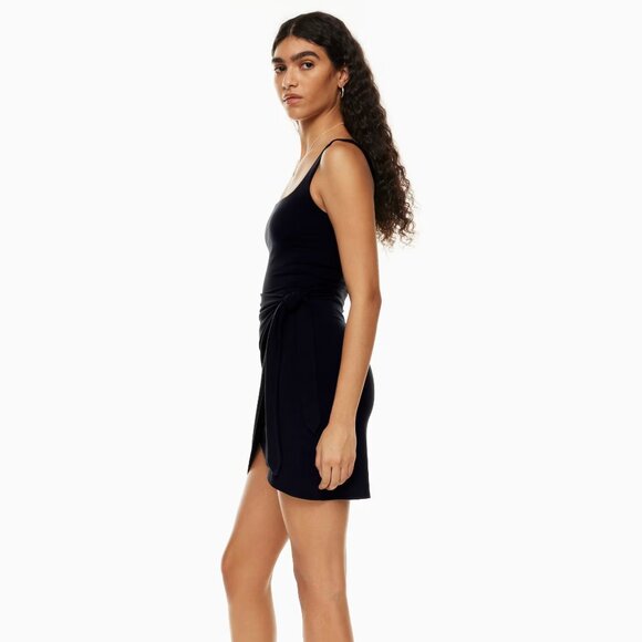 Aritzia Wilfred Saturn Mini Wrap Jersey Dress Size M - Picture 3 of 7